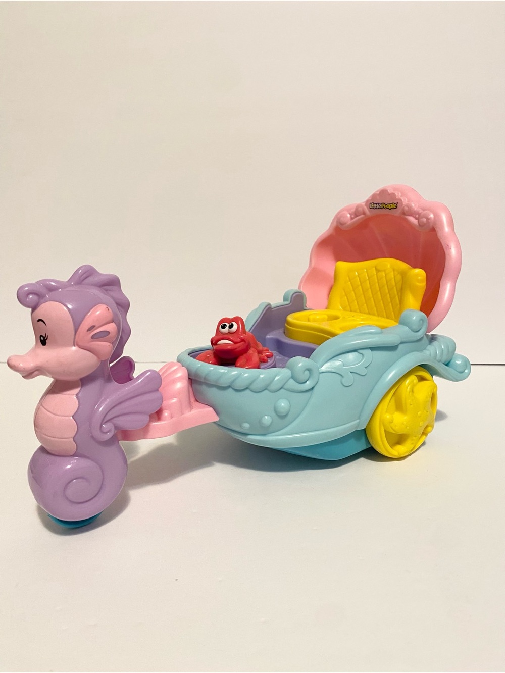 Fisher Price Little People Disney Ariel Sea Carriage Musical Vehicle Mermaid